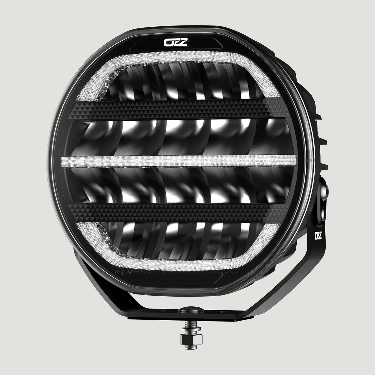 OZZ 9" LED Extraljus 160 W med Tredelat Positionsljus – detaljbild