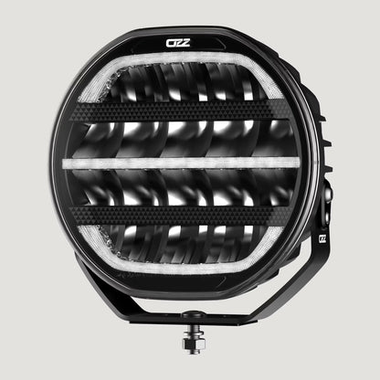 OZZ 9" LED Extraljus 160 W med Tredelat Positionsljus – detaljbild