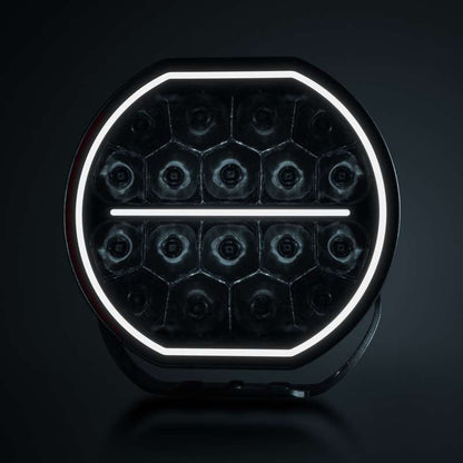 Extraljus Strands Lighting Division Big Energy EB 9" LED – 10700 lm Extended Beam – närbild detaljer