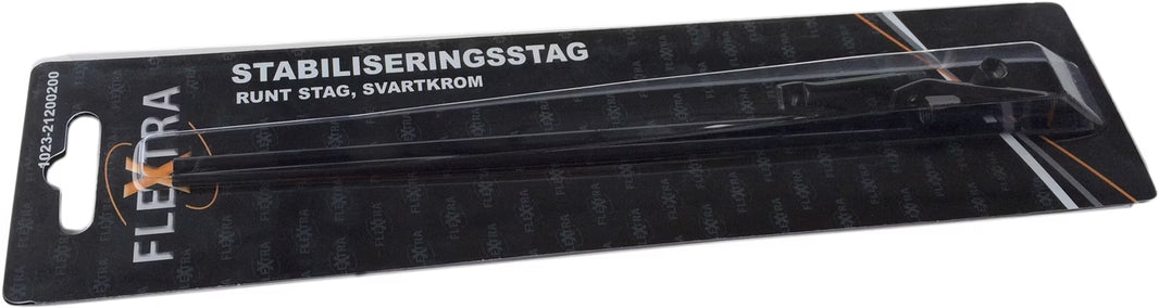 Extraljusstag Runda Svarta – 2-pack, 280 mm