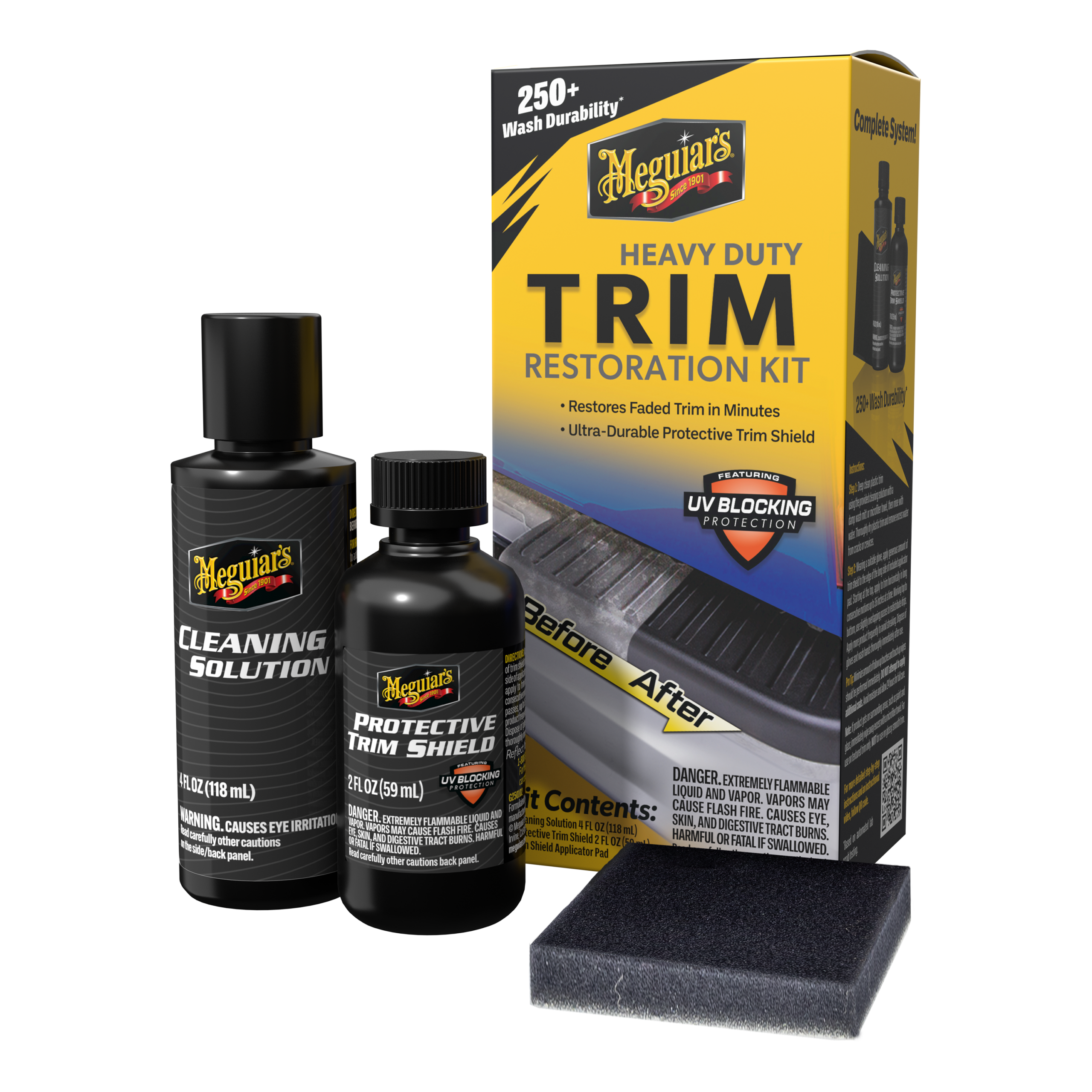 Meguiar’s Heavy Duty Trim Restoration Kit – produktbild framifrån | Meguiar's