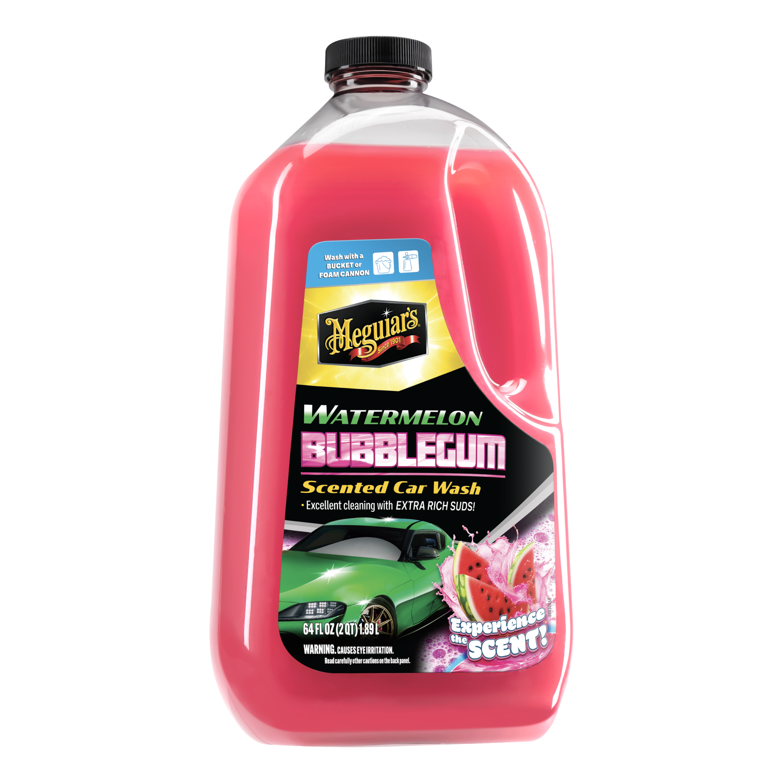Meguiar’s Watermelon Bubblegum Scented Car Wash – produktbild framifrån | Meguiar's