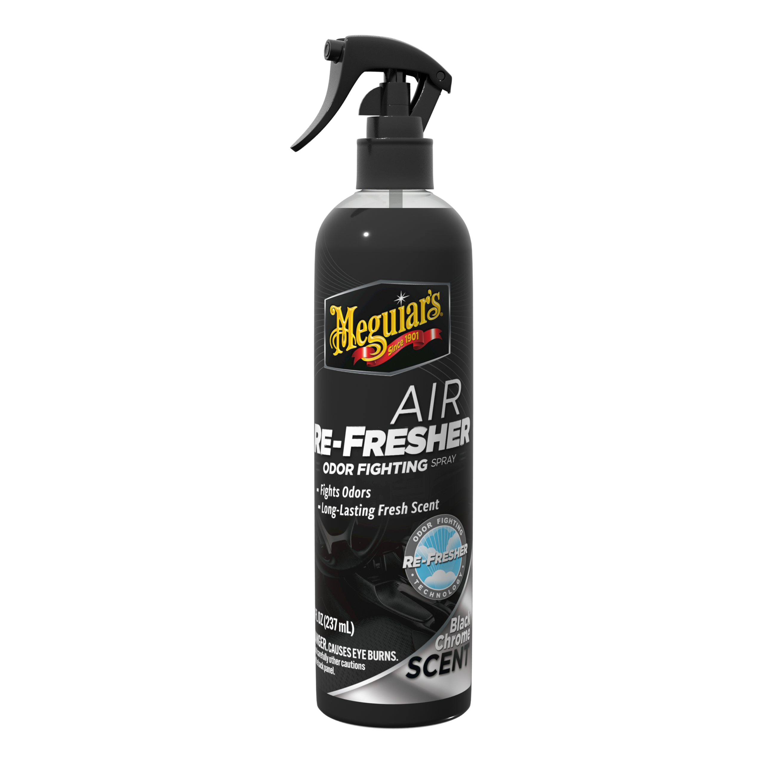 Meguiar's Air Re – Fresher Odor Fightning Spray – Black Chrome – produktbild framifrån | Meguiar's