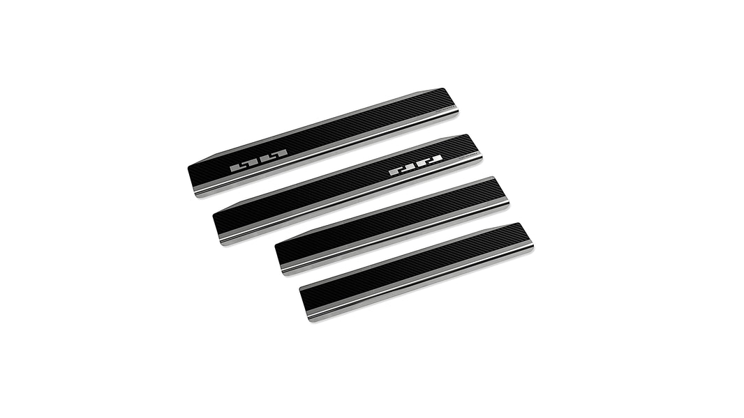 Tröskelskydd till Jac JS8 Pro 2025+ – Kolfiber-look (stål)