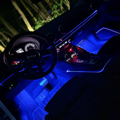 LED Interiörbelysning med App Kontroll – Anpassningsbar Färg & Ljusstyrka | Bil & Hem - Carlevel - 