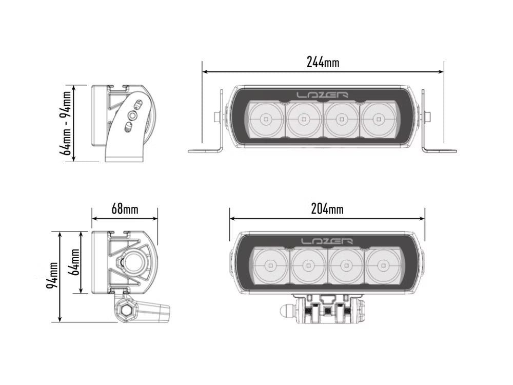 LED-ramp ST4 Evolution – LED-ramp 47 W 9–32 V – användning