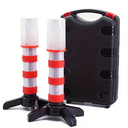 LED Varningsljus 2-pack – Magnetfäste, Förvaringslåda, Bil/Båt/Lastbil – produktbild