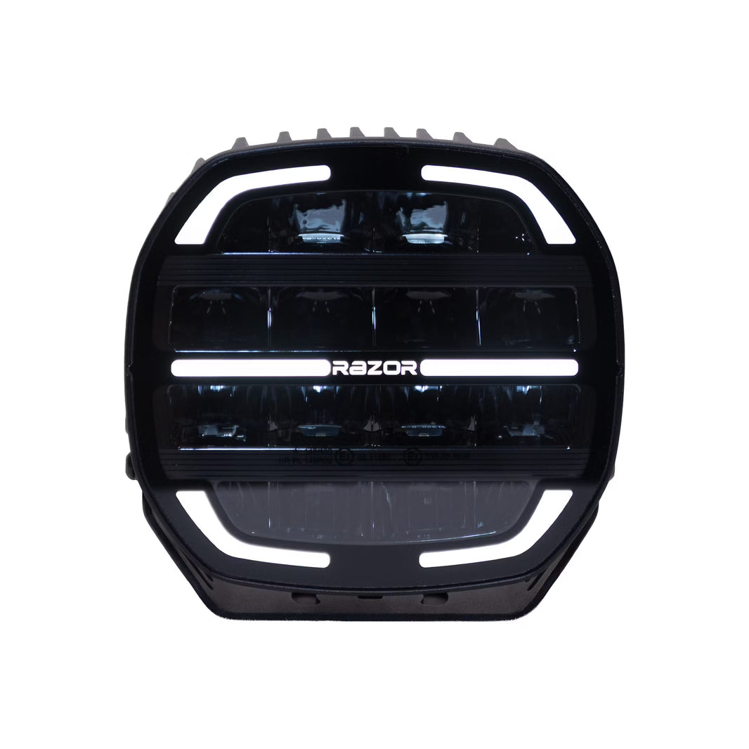 LED Extraljus Razor Dragon 7" 130W – Combo Beam, E-märkt & Positionsljus – produktbild