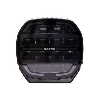LED Extraljus Razor Dragon 7" 130W – Combo Beam, E-märkt & Positionsljus – närbild