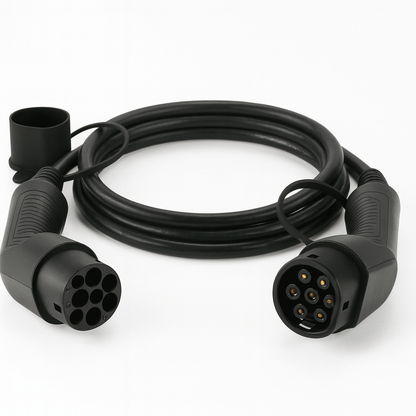 Laddkabel Typ 2 till Typ 2 22 kW 400 V 32A 3-fas Evconnect – produktbild framifrån | Evconnect