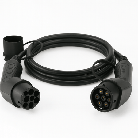 Laddkabel Typ 2 till Typ 2 22 kW 400 V 32A 3-fas Evconnect – produktbild framifrån | Evconnect