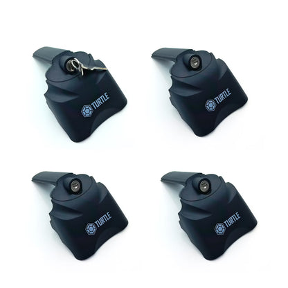 Lås & lock till Turtle Air takräcken – 4-pack med nycklar – produktbild