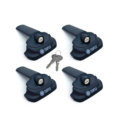Lås & lock till Turtle Air takräcken – 4-pack med nycklar – detaljbild