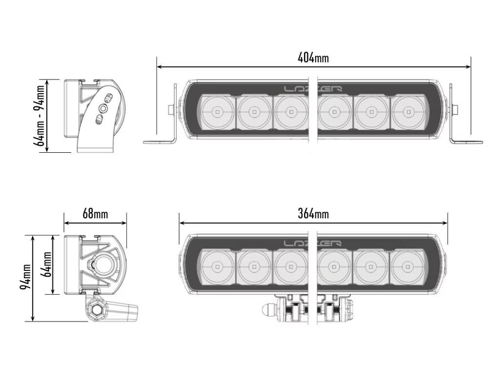 LED-ramp ST8 Evolution 8272lm – 14" ramp med Drive-ljusbild – bild 6