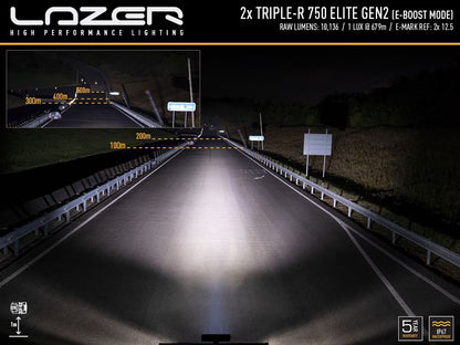 Grillkit extraljus Triple-R 750 Elite Gen2 – Ford Transit 2019 – alternativ vy