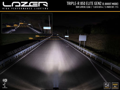 LED-ramp Triple-R 850 Elite Gen2 – 8068 lm & 581 m räckvidd – alternativ vy