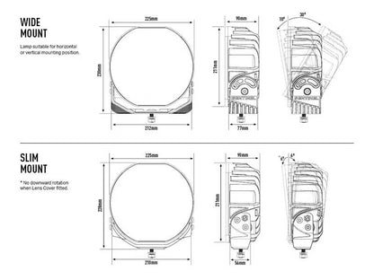 LED Extraljus Sentinel 9" Vit med E-Boost 87W – alternativ vy