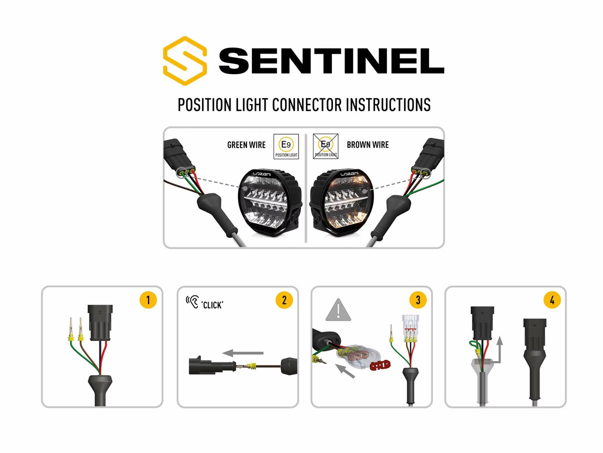 LED Extraljus Sentinel Black 9" med E-Boost – bild 8