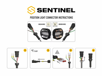 LED Extraljus Sentinel Black 9" med E-Boost – bild 8