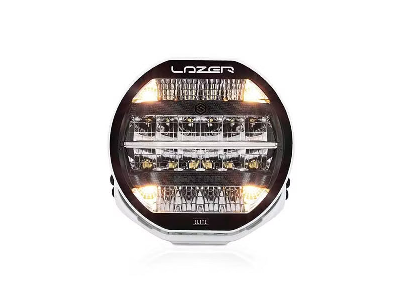 LED Extraljus Sentinel Elite 9" Vit med Positionsljus – närbild