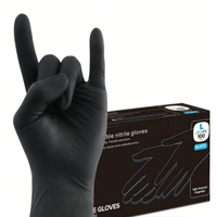 Nitrilhandskar Svarta – 100 - pack, Perfekta för Bilmek & Underhåll - Carlevel - 