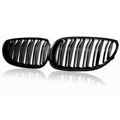 Njurgrill till BMW 5-serie E60/E61 M5 2003–2010 – glanssvart – produktbild framifrån | Carlevel