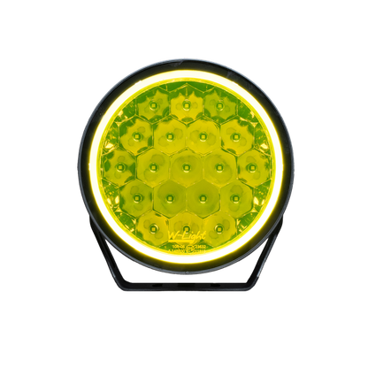 sidovy som visar profil och design av W9 Phoenix XTREME LED Extraljus – Yellow – PHOENIX