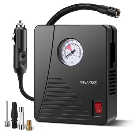 Portabel luftpump 12V – Automatisk däckkompressor