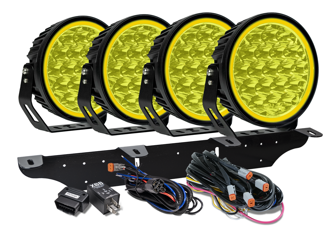 produktbild framifrån visande W – Light XTREME W9 RAD4 – Yellow – W-Light