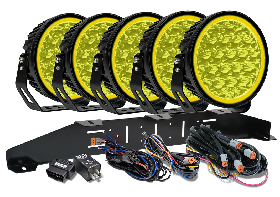 produktbild framifrån visande W – Light XTREME W9 RAD5 – Yellow – W-Light