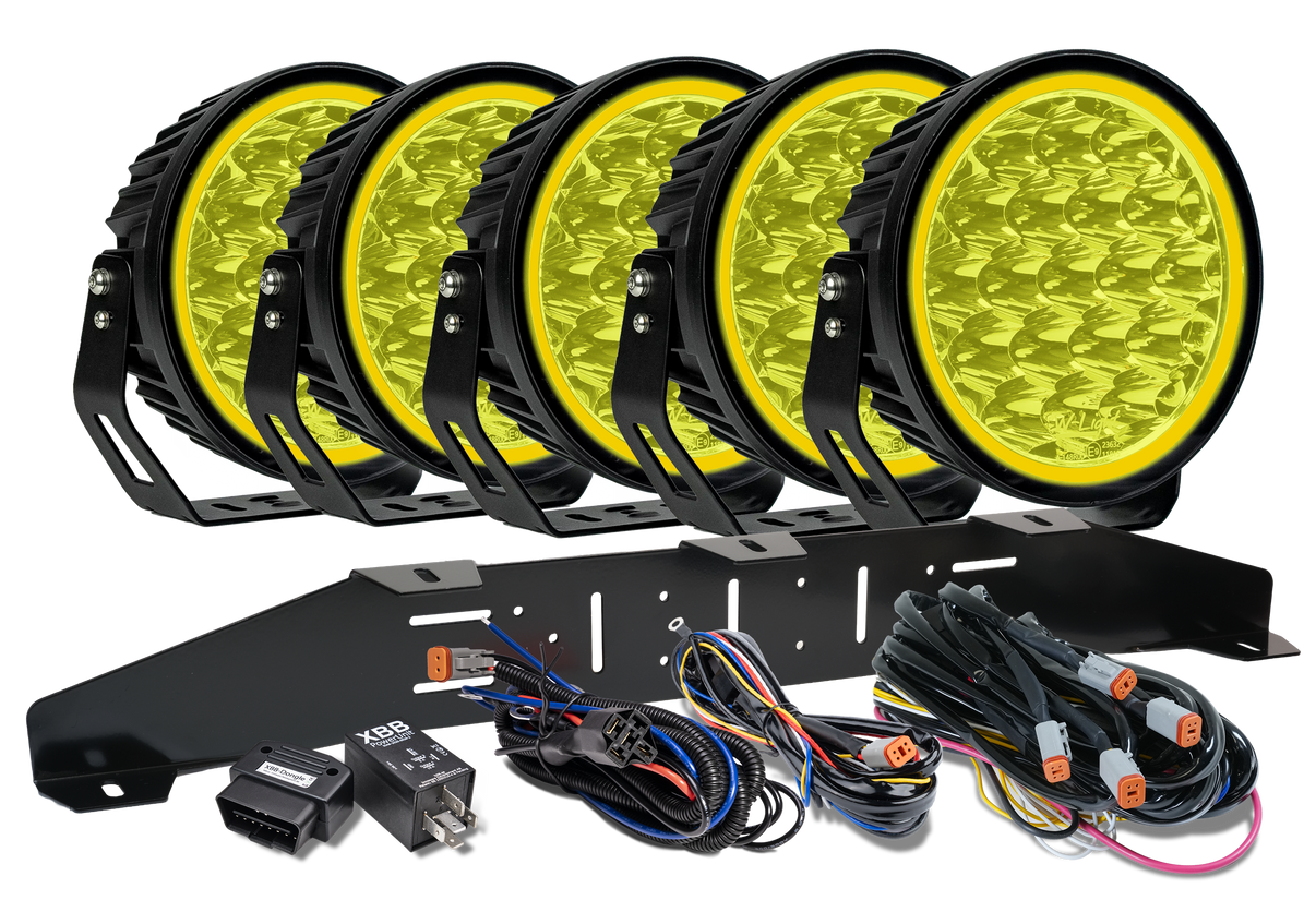 produktbild framifrån visande W – Light XTREME W9 RAD5 – Yellow – W-Light