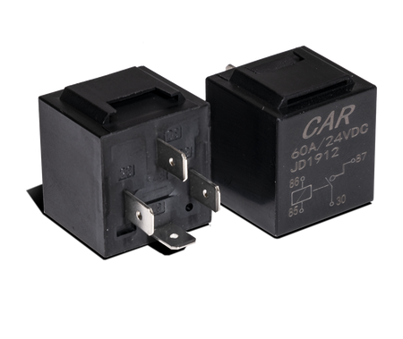 Relä 60A – 4 – PIN – 24V – produktbild framifrån | Xenonkungen
