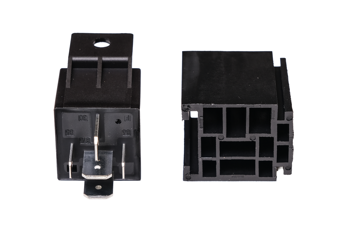 Relä 80A/60A – 24V – 5 – PIN – 5 – stift växlande – produktvy från sidan | Carlevel