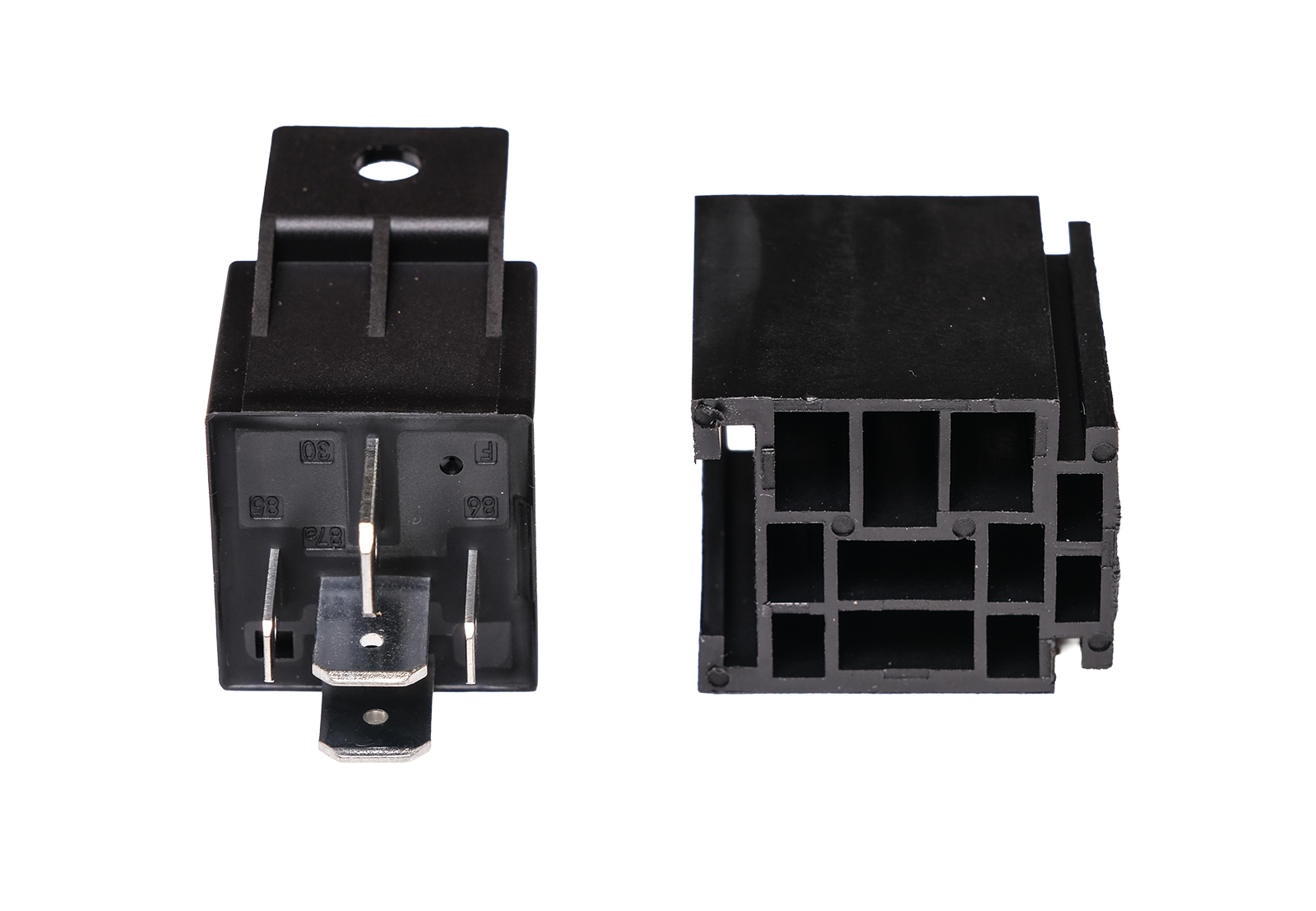 Relä 80A/60A – 24V – 5 – PIN – 5 – stift växlande – produktvy från sidan | Carlevel