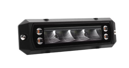 sidovy som visar profil och design av Arbetsljus Worker 32 Flash 40W blixtljus IP69K – Razor Sweden – Razor Sweden