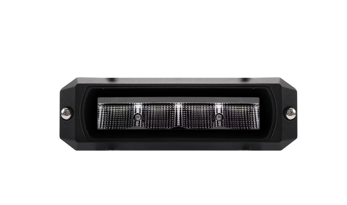 närbild på detaljer och material av Arbetsljus Worker 32 Slim 32W IP69K – Razor Sweden