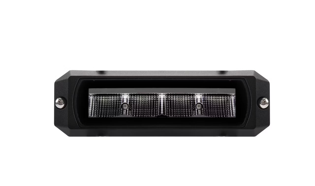 närbild på detaljer och material av Arbetsljus Worker 32 Slim 32W IP69K – Razor Sweden