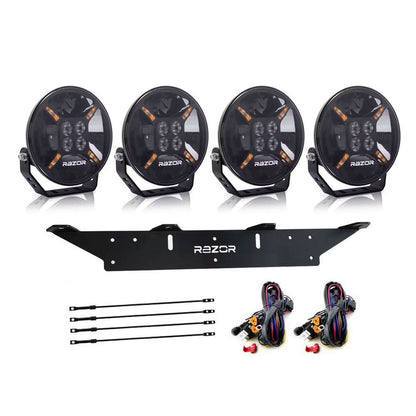 Extraljuspaket 4 st Razor Viggen 9" – med fäste och kablage – produktbild