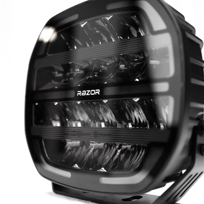 LED Extraljus Razor Dragon 9" 160W Combo 695m – närbild