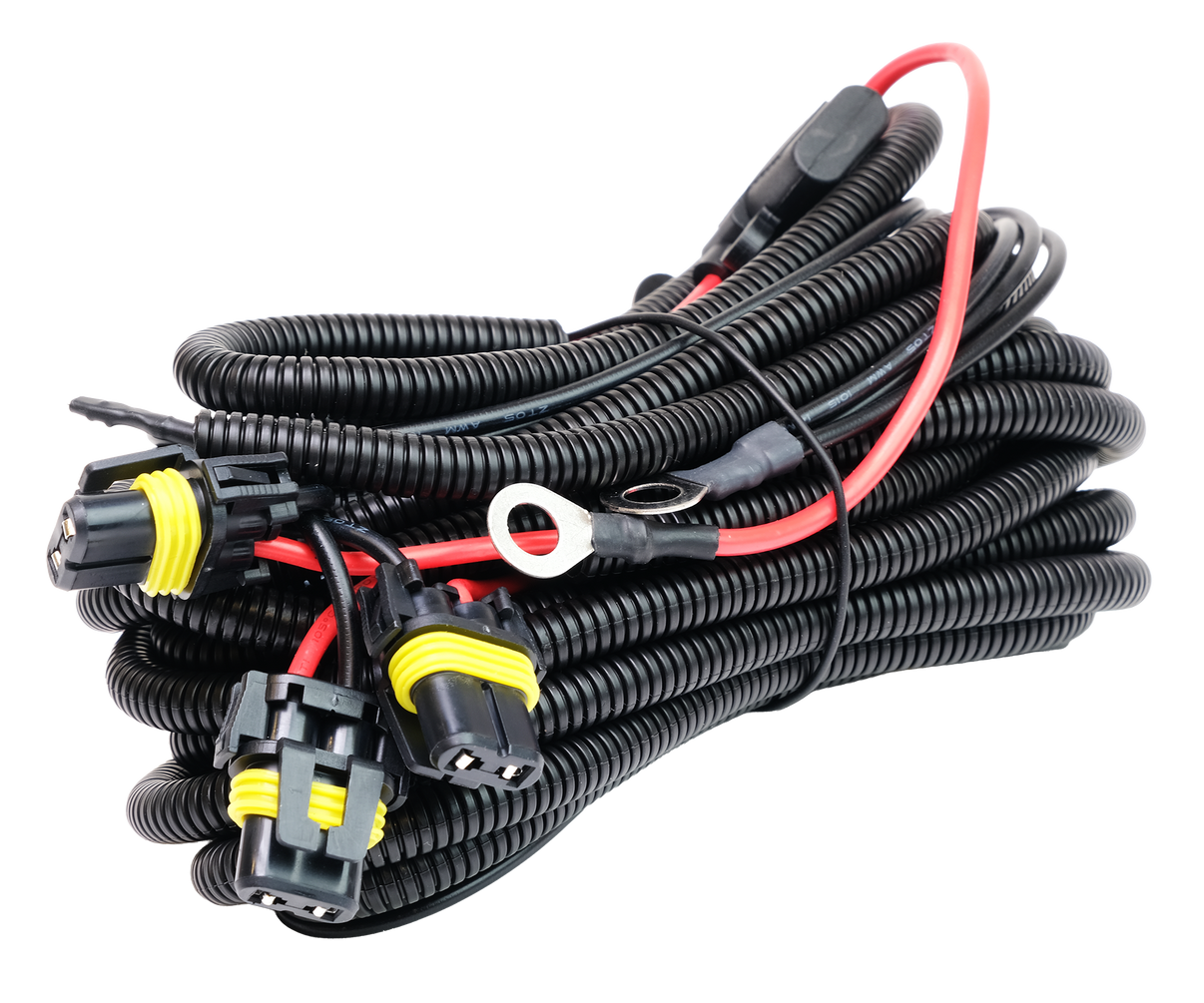 Reläkabelsats 3st Extraljus 12V – 9006 – närbild detaljer | Xenonkungen