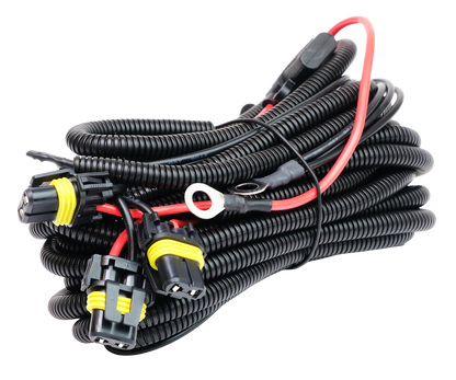 Reläkabelsats 3st Extraljus 12V – 9006 – närbild detaljer | Xenonkungen