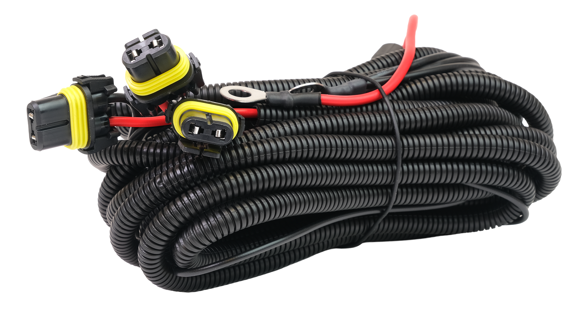 Reläkabelsats 3st Extraljus 12V – 9006 – produktbild framifrån | Xenonkungen