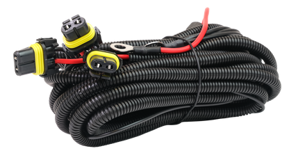 Reläkabelsats 3st Extraljus 12V – 9006 – produktbild framifrån | Xenonkungen