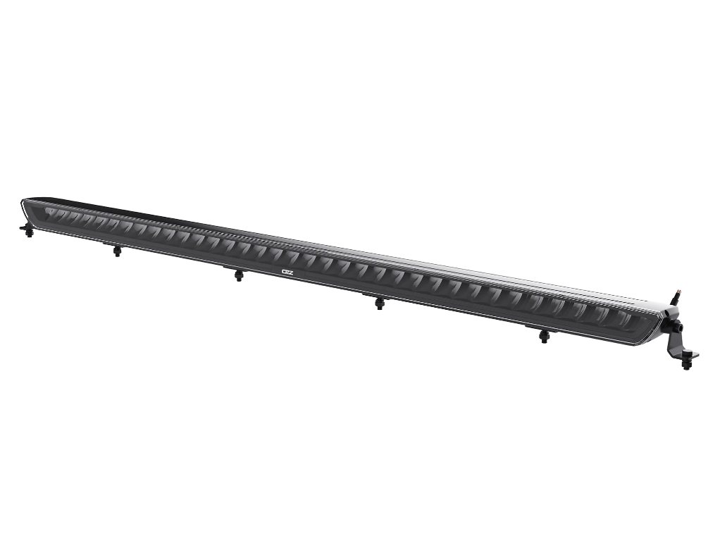 sidovy som visar profil och design av OZZ XB1 P52" Extraljusramp – Svart – OZZ