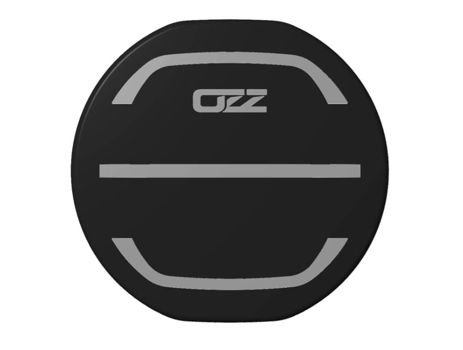 OZZ Svart linsskydd 7" – produktbild framifrån | OZZ