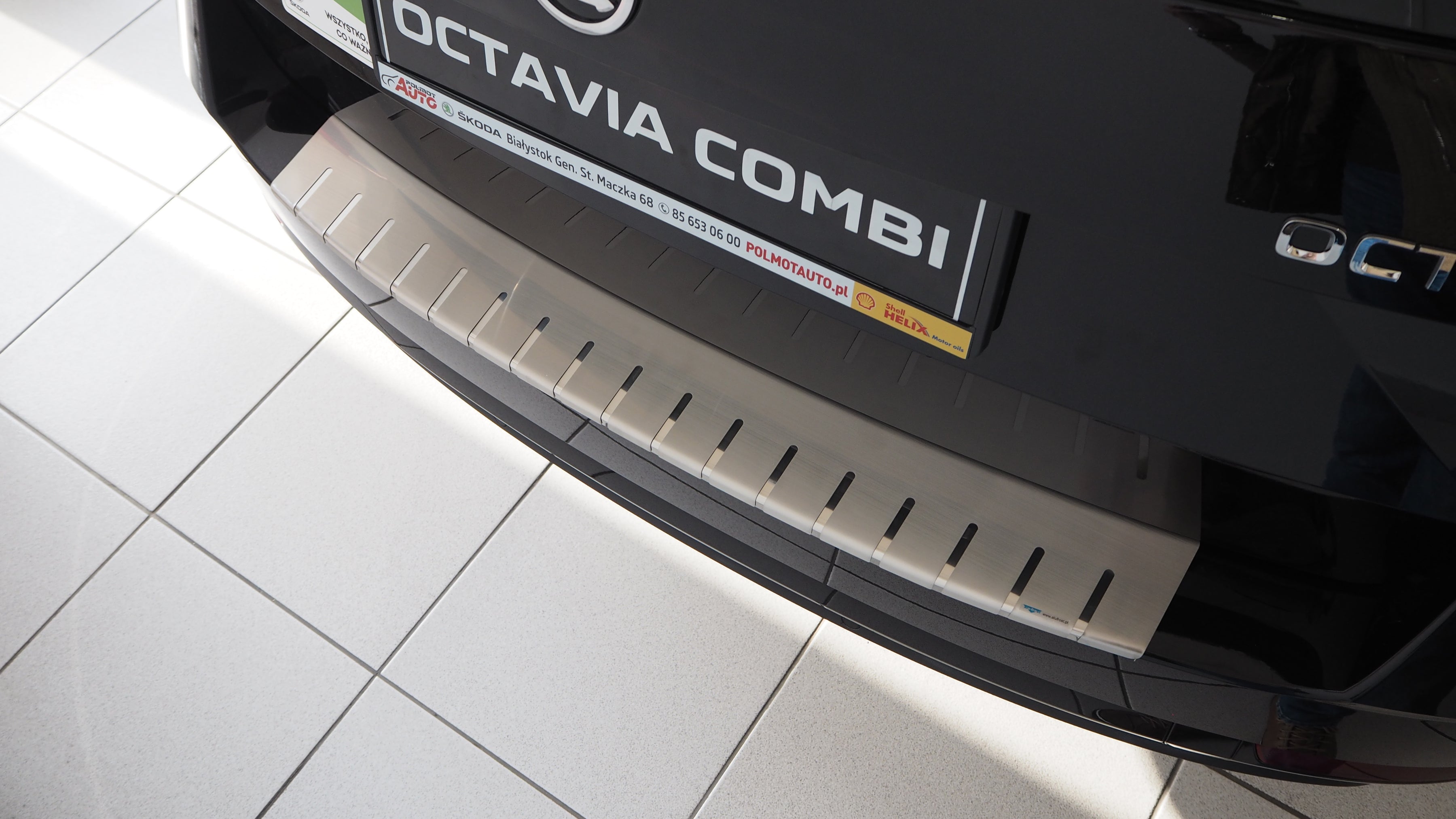 Lastskydd Skoda Octavia III FL Kombi 2016–2020 – rostfritt stål