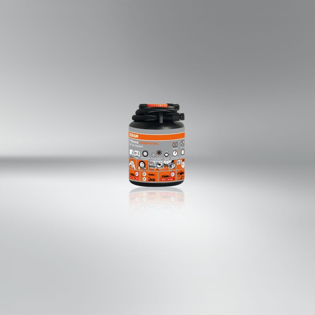 närbild på detaljer och material av OSRAM Tyreseal Essential – OSRAM