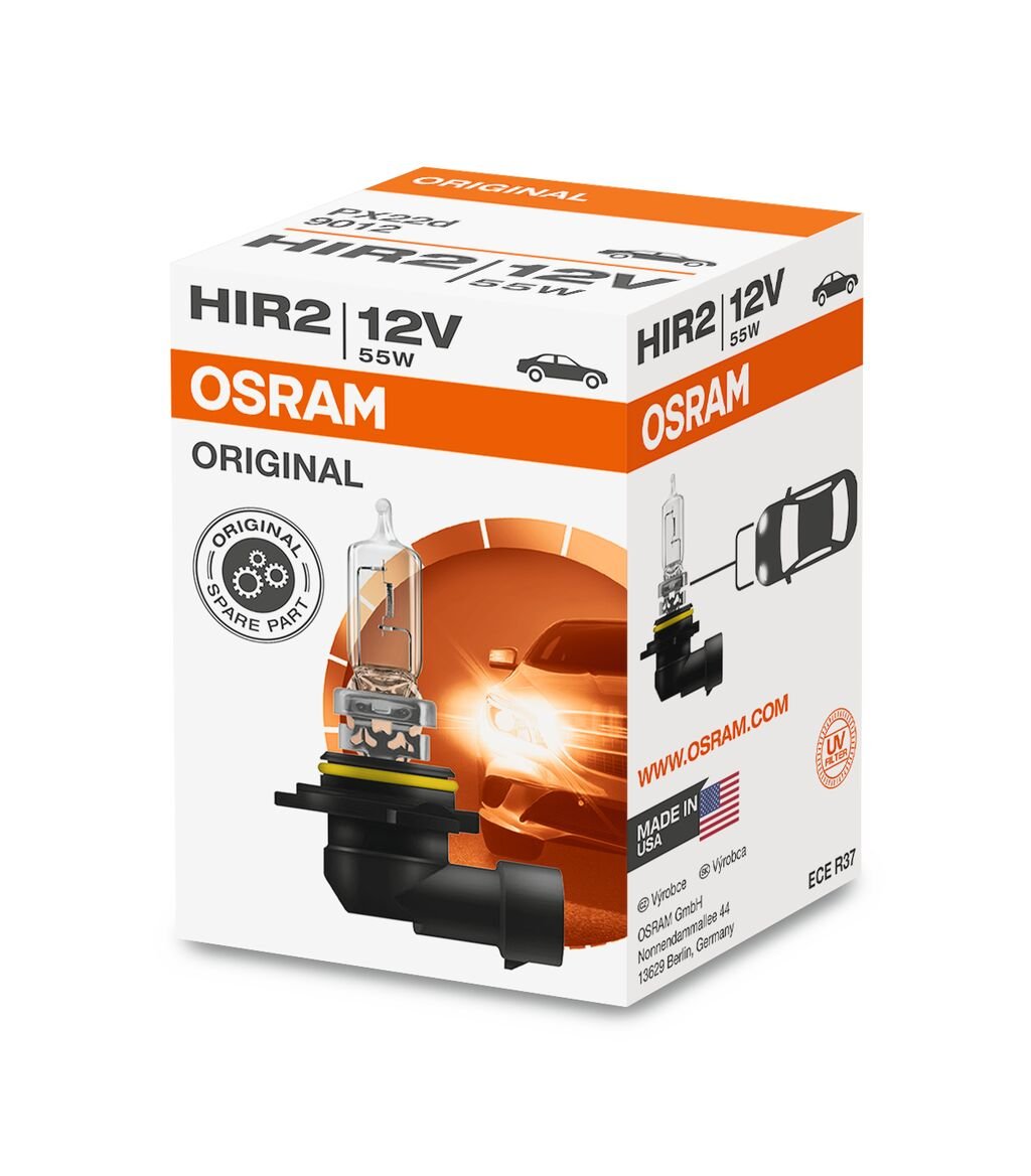 OSRAM ORIGINAL LINE HIR2 – 12V – produktbild framifrån | OSRAM