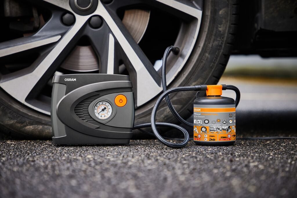 OSRAM Tyreseal Kit Essential – förpackning och innehåll | OSRAM