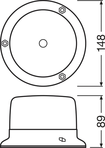kompletterande produktbild av OSRAM LIGHTsignal LED BEACON LIGHT – OSRAM